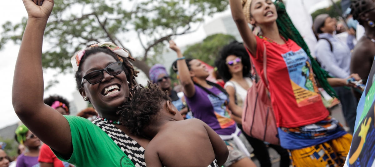Foto: Marcha Das Muljeres Negras, marsj for svarte kvinners rettigheter i Brasil. (Janine Moraes)