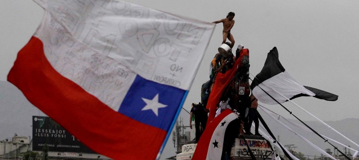 Foto: Demonstrasjoner i Chile 09.11.2020. Carlos Vera, Colectivo2+ på: Fotospublicas.com